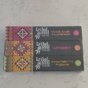 Tribal Soul Incense Sticks - White Sage + Lavender, Myrrh, Sweetgrass + Cedar
